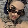 Rectangle Vintage Sunglasses Woman Personality Small Frame Punk Sun Glasses Female Fashion Retro Square Steampunk Shades