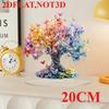 Colorful Trees, 2D Flat Acrylic, Desktop Decoration, Suitable for Office, Living Room, Gifts, Christmas, Halloween