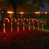 Solar Candy Cane Christmas Lights: Outdoor Waterproof Decorative Star Lights for Lawn and Landscape