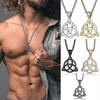 Mens Necklaces,irish Trinitys Knot Pendant Necklace,stainless Steel Northern Europe Vintage Jewelry Colar