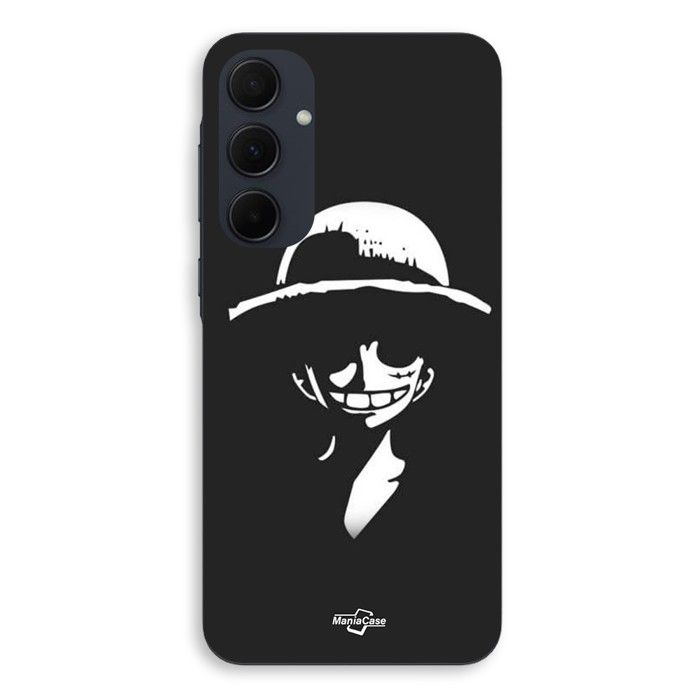 Чехол Для Samsung galaxy A35 Monkey D. Луффи черно-белый Maniacase
