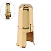 Alto Saxophone Metal Golden Mouthpiece with Cap and Ligature Plated Protective Cap