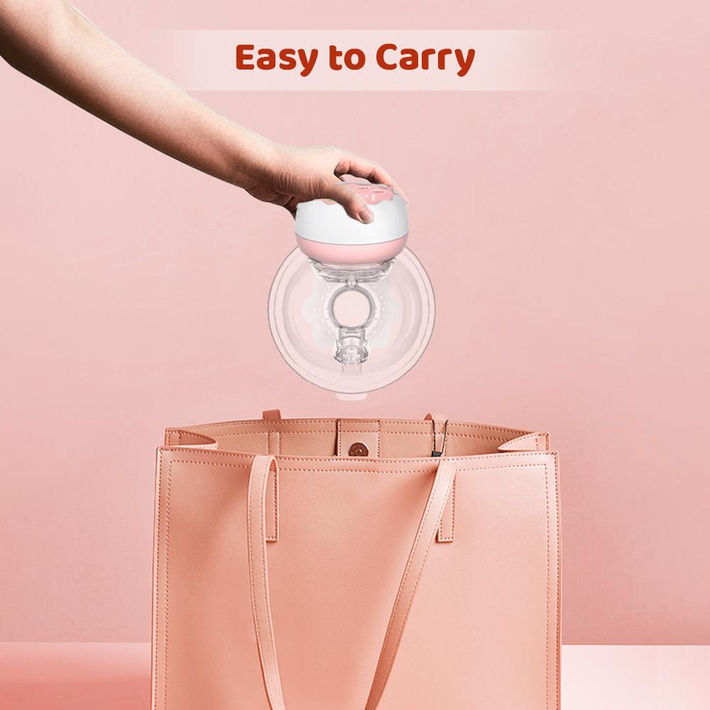 Переносной молокоотсос Электрический молокоотсос без помощи рук для грудного вскармливания 4 режима 12 Низкий уровень всасывания