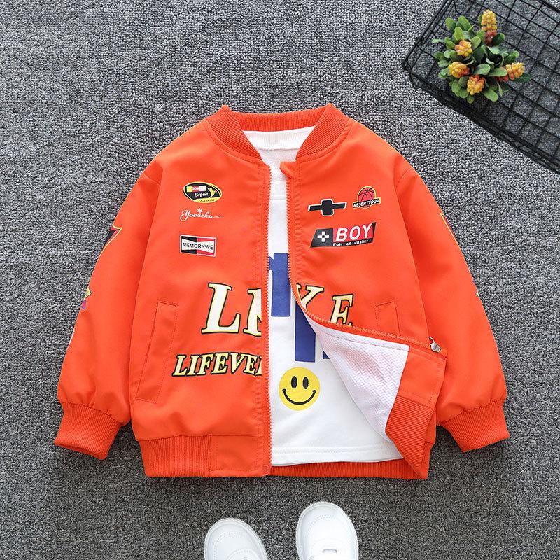 Весна Осень Детские Мальчики и Девочки Куртка Модная Мультяшный Медведь Узор Детская Ветровка Пальто Для Детей Верхняя Одежда Одежда 2-12 Лет