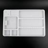 1Pcs Dental Disposable Instrument Tray Plastic Surgical Instrument Tray Box Segregated Placed Small And Large Dental Consumable