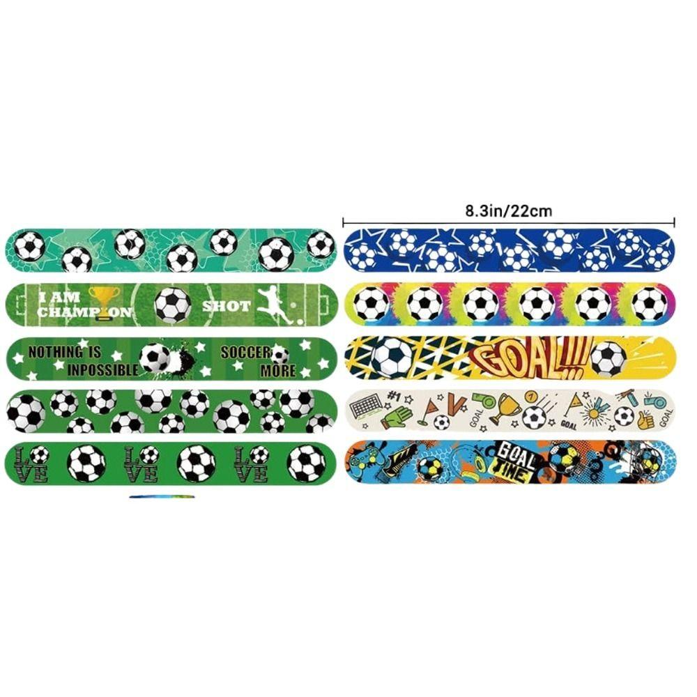 12PCS Hand Ring Football Papa Circle Snap Wrap Football Clap Circle  Party Supplies