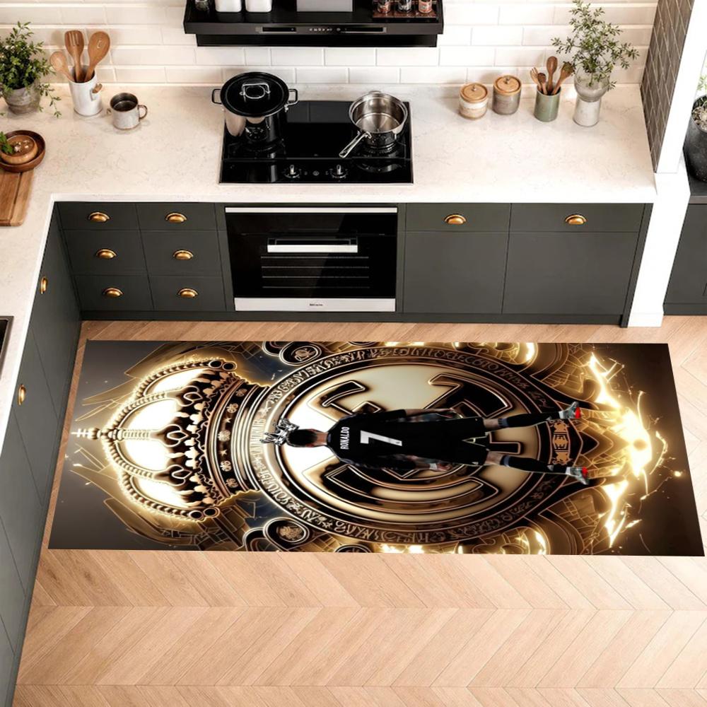 Real Madrid Kitchen Carpet Nonslip Floor Mat Ideal For Indoor And Outdoor Entryway Door Mat Laundry Room Bathroom Foot Mat