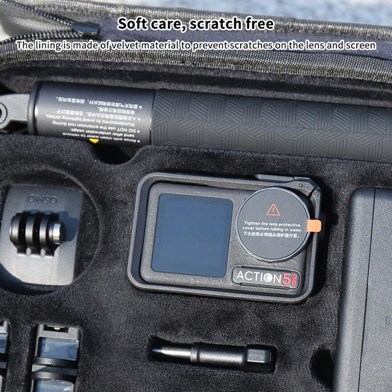 Спортивный контейнер для хранения камеры Dji Action 5 Pro/4/3, набор, портативный жесткий чехол для переноски, дорожная сумка-органайзер