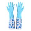 Waterproof And Warm Rubber Gloves Kitchen Washing Dishes Gloves Housework Gloves Women’s Cleaning W1W6