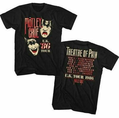 Винтажная футболка Motley Crue - Theatre of Pain UK Tour 1986
