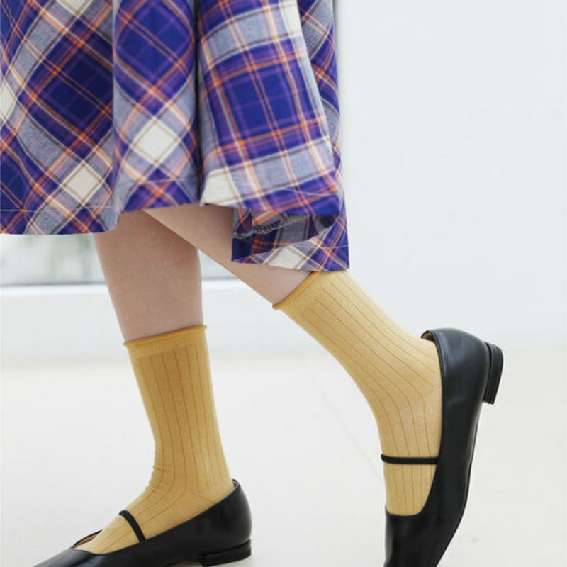 ANGEL SOCKS 1259 Большие носки в рубчик