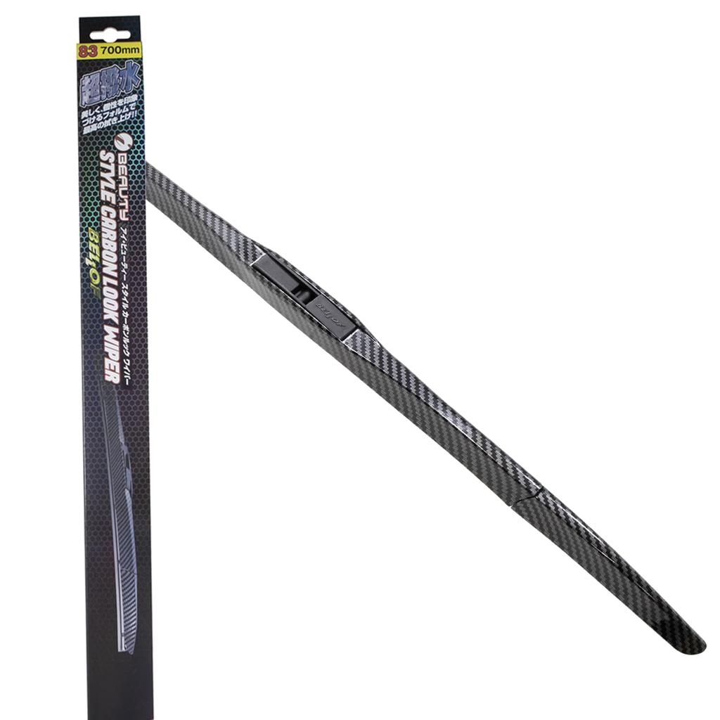 BELLOF CBW700 27.6 Inches (700 Mm) Wiper Ultra Repellent Carbon Wiper Design Wiper U-Shaped Hook Type Only