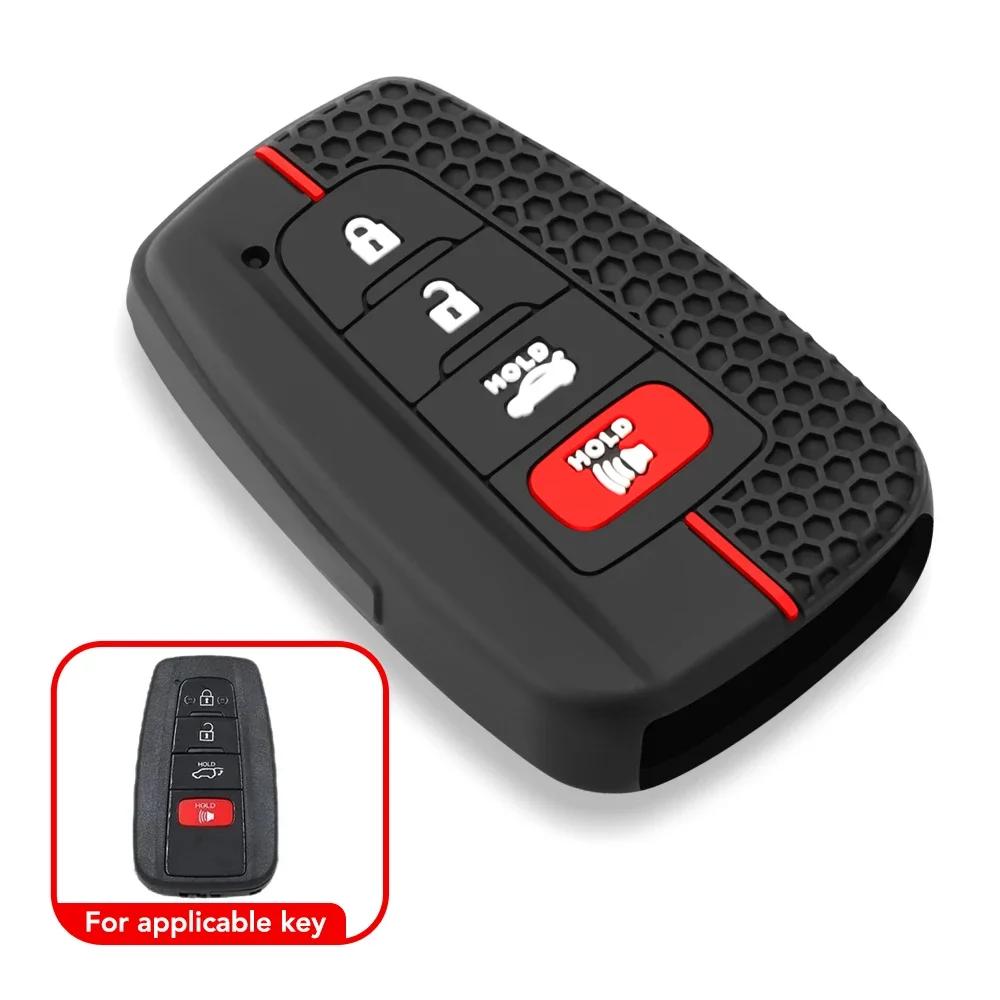 2/3/4 кнопки силиконовый чехол для автомобильного ключа держатель для брелока для Toyota Prius Camry Corolla Avalon CHR RAV4 Land Cruiser Prado брелок