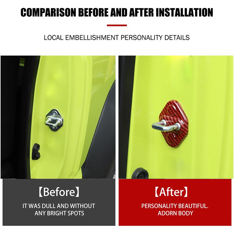 Декоративная накладка дверного замка для Suzuki Jimny 2019, автомобильные аксессуары из АБС-пластика