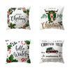Наволочки с рождественской тематикой Аксессуары для автомобиля Офис Санта-Клаус Гостиная Диван Домашние наволочки
