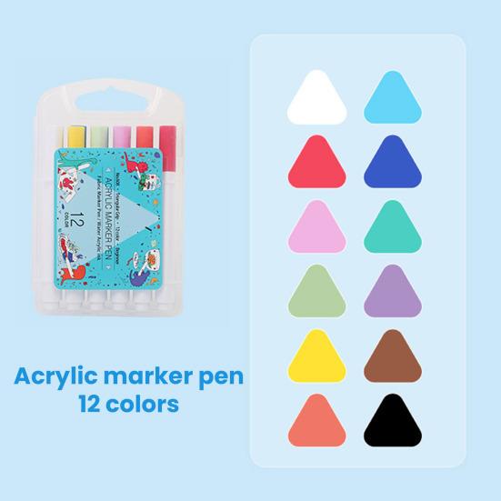 Набор акриловых маркеров Цветные маркеры с цветными колпачками Нетоксичные маркеры для художников и студентов для рисования и письма Школьные
