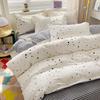 4 Thick Brushed Bed Set Single Dorm Bedding Sheet Pillowcase Quilt Cover Fresh Style
