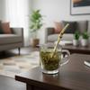 2 Piece Reusable Yerba Mate Drinking Straw 304 Stainless Steel Filter Straw Straw Spoon  Cafe