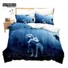Luminous Wolf Duvet Cover Exotic Animal Bedding Set King For Kids Boys Adult Microfiber Wildlife Comforter Cover With Pillowcase