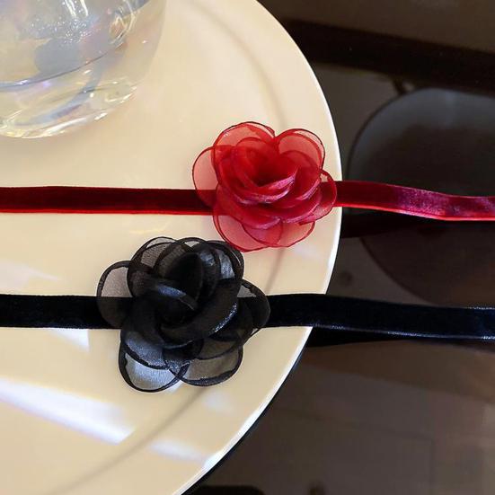 Ленточное колье, регулируемая застежка-карабин, с удлинительной цепочкой, однотонное, легкое в носке, женское, элегантное