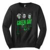 Официально лицензированная мужская черная футболка с длинным рукавом Green Day Drips, 100% хлопок, мужские футболки, топ, футболка Green Day