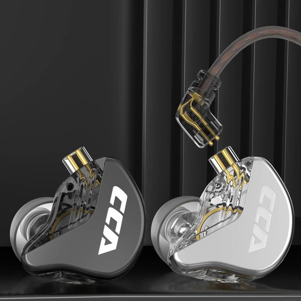 H HIFIHEAR CCA CRA Wired Monitor Diaphragm Dynamic High Sound HIFI Sound Compatible with for Music and Gaming with In-Ear Earphones, Ultra-Thin