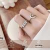 Корейское кольцо из стерлингового серебра «Звезда и Луна» - Не тускнеющий дизайн для женщин