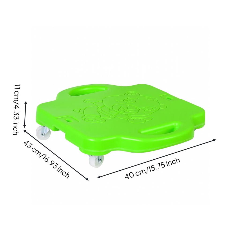 Low-Slung Children's Balance Scooter Sturdy Ride-Along Board with Caster