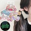 2 шт. Новые милые светящиеся заколки для волос принцессы-пузыря, детские эластичные резинки для волос, детские резинки для волос, аксессуары для волос для девочек