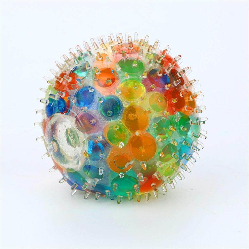 Spongy Rainbow Ball Toy Squeezable Pressure Toy Stress Relief Ball Toy For 10ml