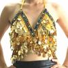 Women Dance Wear Nightclub Tassel Belly Dance Bra Halter Bra Show Costumes Performance Top