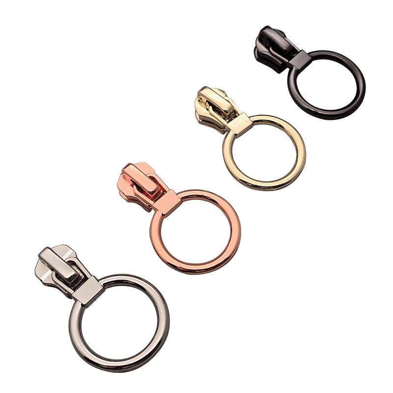 Европейско-американский Нет. 3 и нет. 5 Металлический резиновый пулкер для молнии с замком для курток