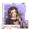 5D алмазная живопись полный алмаз мультяшная девушка изображение алмазная живопись ручная работа Diy Алмазная мозаика картина украшение дома