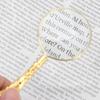 5X 45mm Magnifying Glass Handheld Reading Magnifying Glass Metal Handle Magnifier