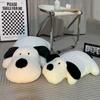 Adorable Black & White Dog Plush Pillow - Perfect Bedtime Companion & Birthday Gift for Girls