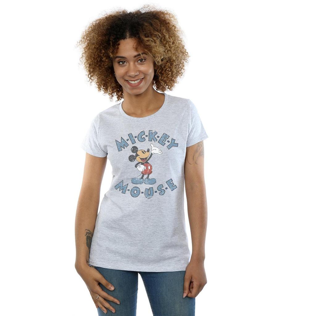 Disney Womens/Ladies Mickey Mouse Dash Cotton T-Shirt