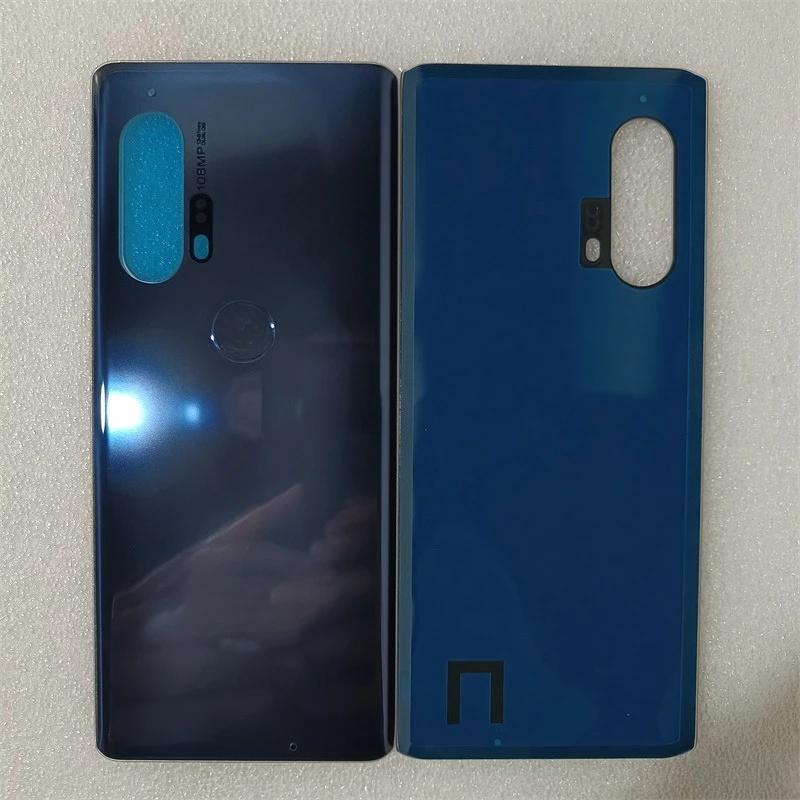 For Motorola Moto Edge Plus XT2061-3 Battery Back Cover Glass Panel Rear Housing Case With dhesive Replace