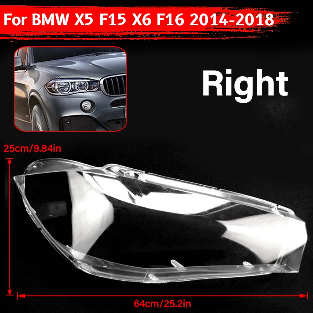 Стекло фары для BMW X5/X6 F15/F16 2014 2015 2016 2017 2018 Корпус фары Прозрачная крышка линзы Замена Автоаксессуары