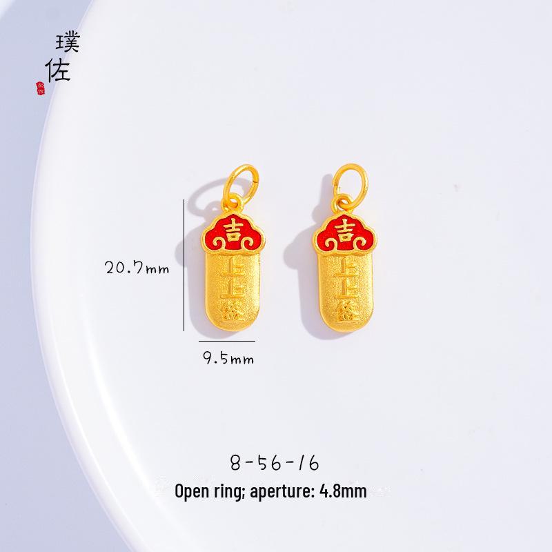 Подвеска в виде золотого песчаного дракона и феникса с кошачьим когтем для женщин