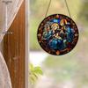 Jesus Comes Suncatcher Nativity Scene Acrylic Sun Catcher Wall Hanging Christmas Decorative Sign & Plaque Gift for Family Friend