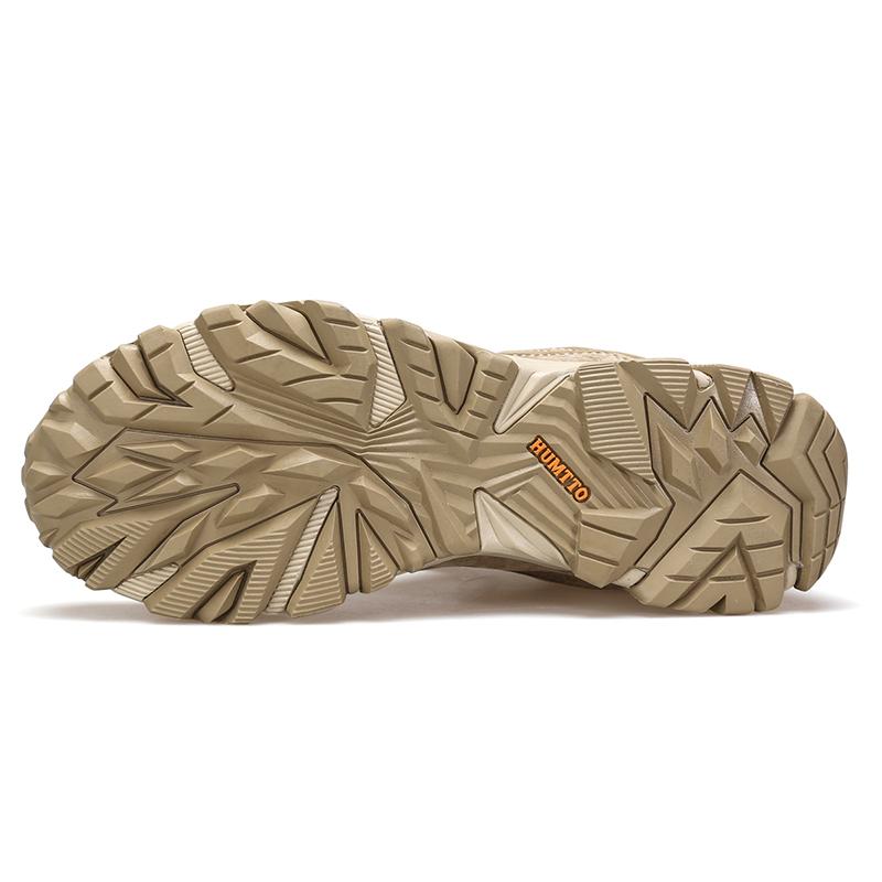 HUMTTO Дышащая мужская походная обувь, нескользящие альпинистские треккинговые кроссовки для мужчин, легкие кожаные уличные мужские спортивные безопасные рабочие ботильоны