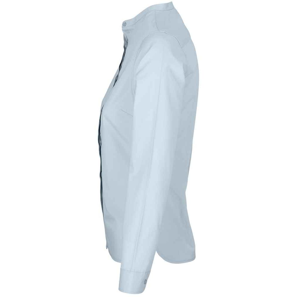 NEOBLU Женская/женская официальная рубашка из поплина с воротником Барт Мао