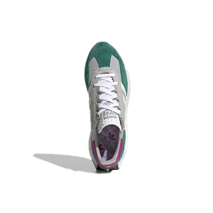 adidas Retropy E5 Grey Collegiate Green Кроссовки унисекс Серо-Три Кислотно-Оранжевый Серо-Два H03076