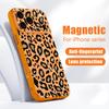 Многоцветный чехол с леопардовым принтом для iPhone 17 Pro Max Магнитный для Magsafe Гибридная тонкая матовая крышка для iPhone 16 15 14 13 Pro Max