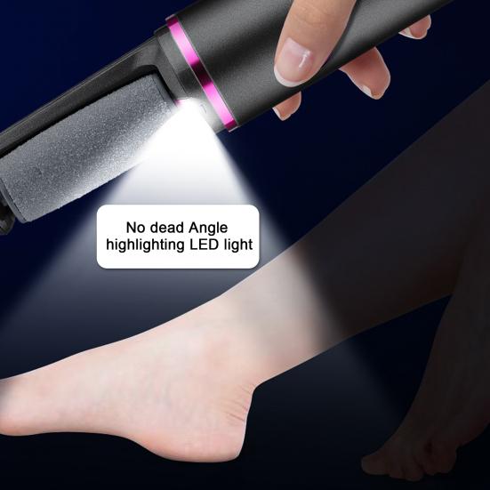 Перезаряжаемая электрическая шлифовальная машина для удаления мозолей ног, водонепроницаемый инструмент для педикюра ног для дома