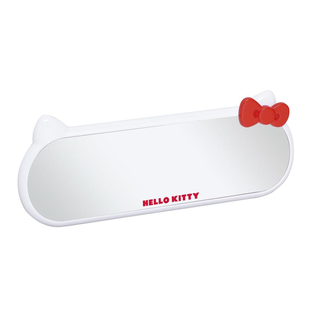 SEIWA Car Accessories Hello Kitty Rearview Silver Mirror Ideal for Cars with Smoke Officially Licensed HELLO KITTY SANRIO Sanrio Merchandise Mirror,