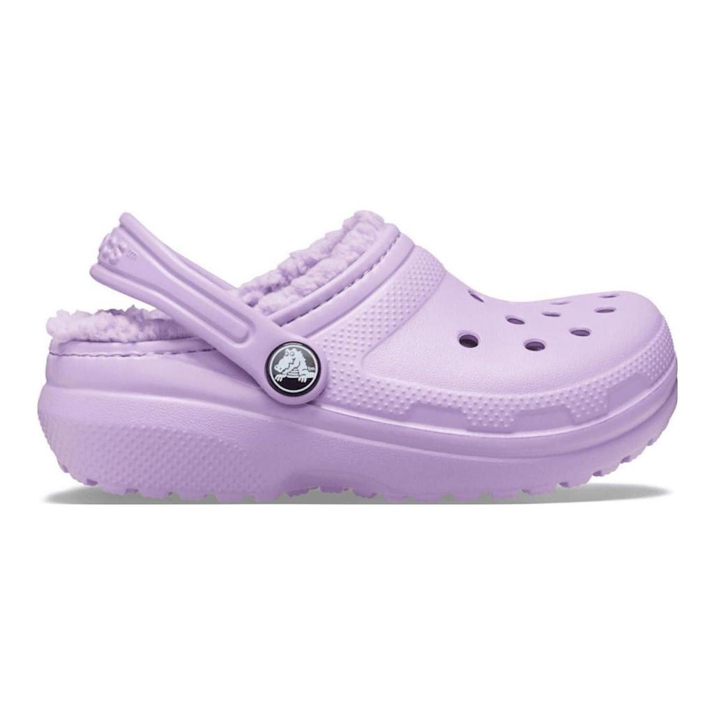 Crocs Классические утепленные повседневные удобные теплые детские клоги Детские клоги Фиолетовые 207010-5PR