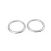 Car Inner Door Speaker Horn Cover Trim 2PCS For Ford Edge 2015- Matte Silver