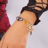 Halloween Ghost Pumpkin Black Cat Metal Chain Bracelet For Women Gold Plated Skeleton Spider Bat Bangles Festival Charm Jewelry