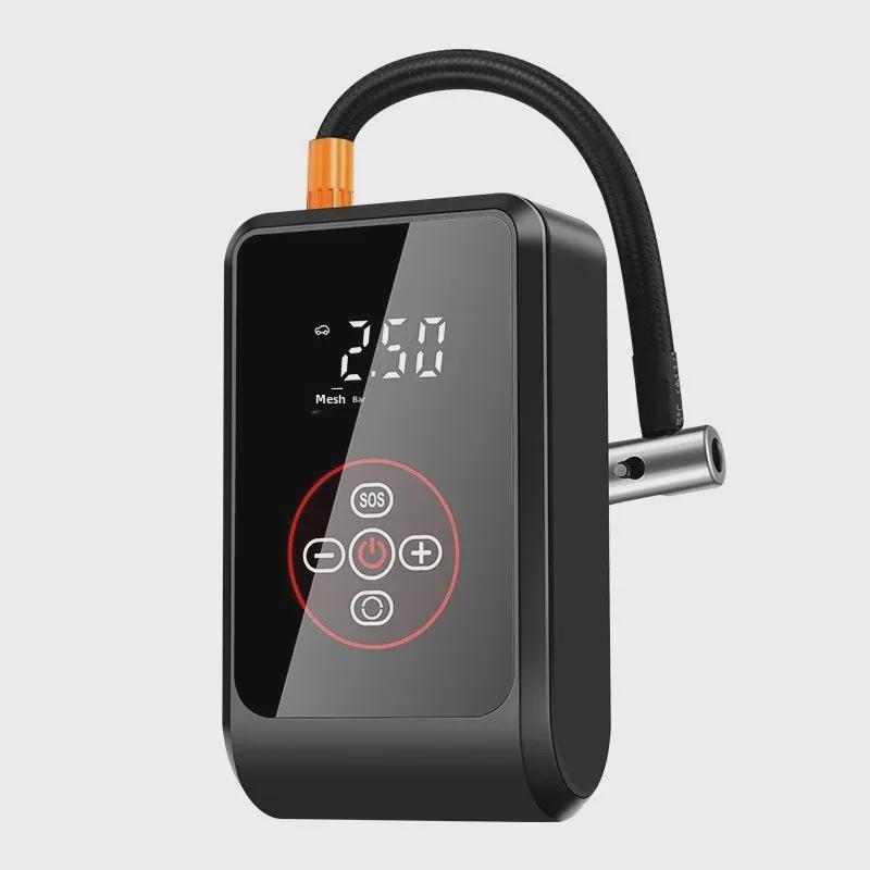 Мини портативный беспроводной цифровой автомобильный насос для накачки шин